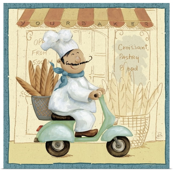 Great BIG Canvas | Rolled Daphne Brissonnet Poster Print entitled Chef's Market III