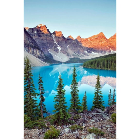 Great BIG Canvas | Rolled Darwin Wiggett Poster Print entitled Moraine Lake, Banff National Park, Alberta, Canada