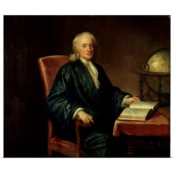 Great BIG Canvas | Rolled Enoch (1694-1744) Seeman Poster Print entitled Portrait of Isaac Newton (1642-1727), c.1726