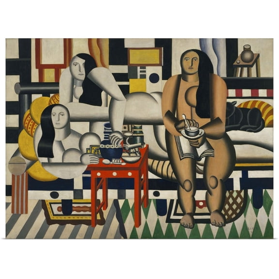 Great BIG Canvas | Rolled Fernand Leger Poster Print entitled Three Women
