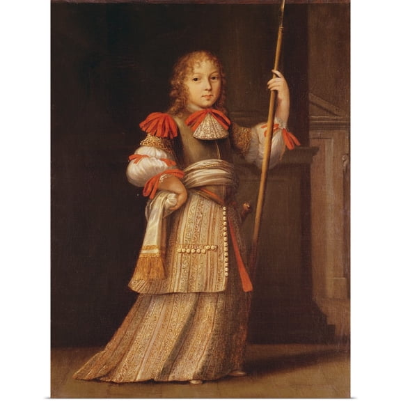 Great BIG Canvas | Rolled French School Poster Print entitled Portrait presumed to be Louis Auguste de Bourbon (1670-1736) Duke of Maine