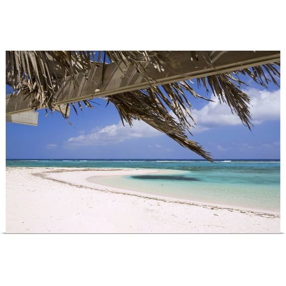 Great BIG Canvas | Rolled Greg Johnston Poster Print entitled Sandy Point, Little Cayman, Cayman Islands, Caribbean