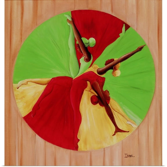 Great BIG Canvas | Rolled Ikahl Beckford Poster Print entitled Dance Circle, 2002