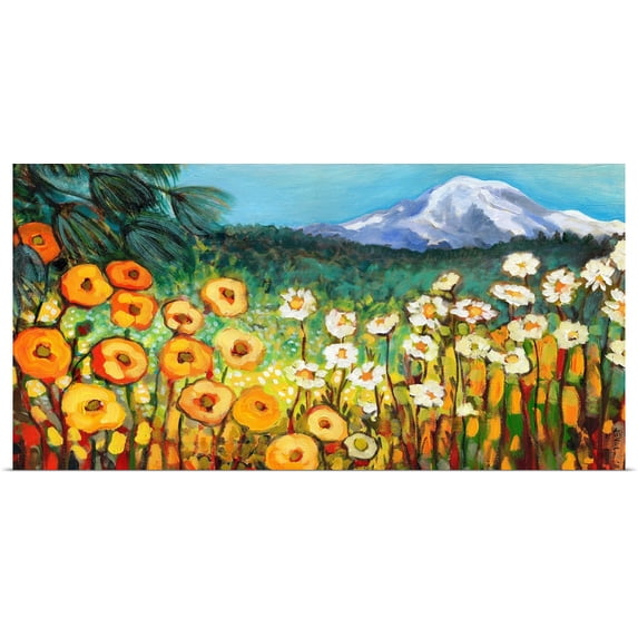 Great BIG Canvas | Rolled Jennifer Lommers Poster Print entitled A Mountain View