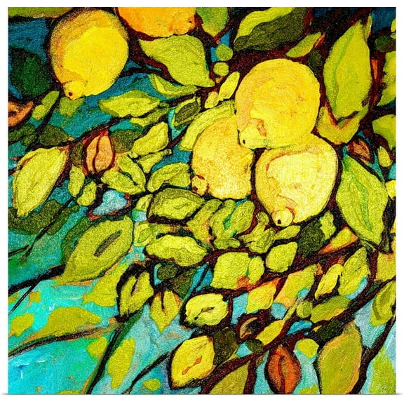 Great BIG Canvas | Rolled Jennifer Lommers Poster Print entitled Lemon Tree Fun