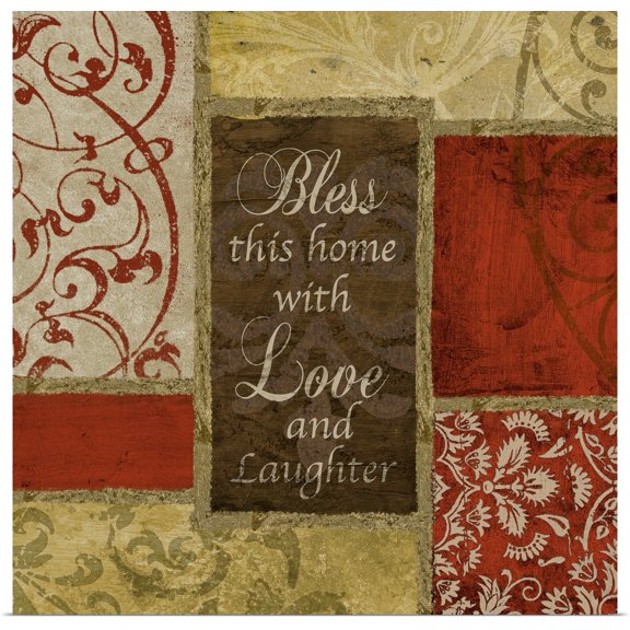 Great BIG Canvas | Rolled John Spaeth Poster Print entitled Bless this House