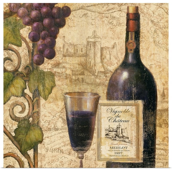 Great BIG Canvas | Rolled John Zaccheo Poster Print entitled Wine Tasting III