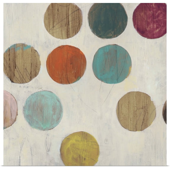 Great BIG Canvas | Rolled June Vess Poster Print entitled Dot Matrix I