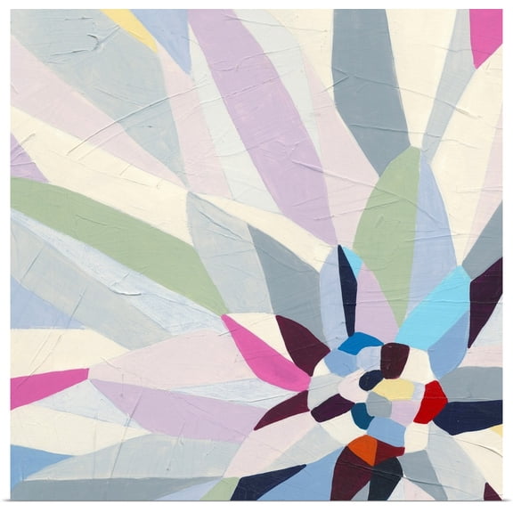 Great BIG Canvas | Rolled June Vess Poster Print entitled Geometric Dahlia II