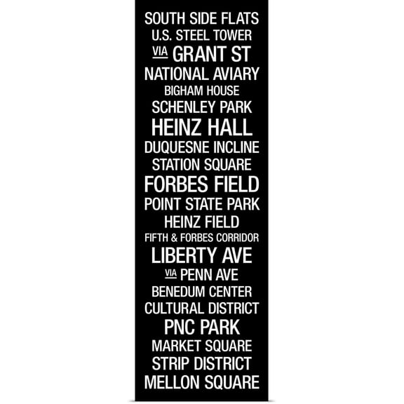 Great BIG Canvas | Rolled Kate Lillyson Poster Print entitled Bus Roll: Pittsburgh