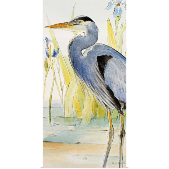 Great BIG Canvas | Rolled Lanie Loreth Poster Print entitled Great Blue Heron