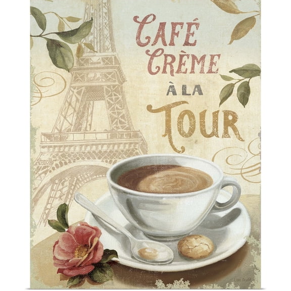 Great BIG Canvas | Rolled Lisa Audit Poster Print entitled Cafe in Europe II