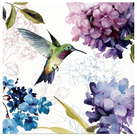 Great BIG Canvas | Rolled Lisa Audit Poster Print entitled Spring Nectar Square II