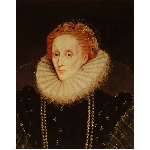 Great BIG Canvas | Rolled Marcus (1561-1635) Gheeraerts Poster Print entitled Portrait of Queen Elizabeth I (1533-1603)