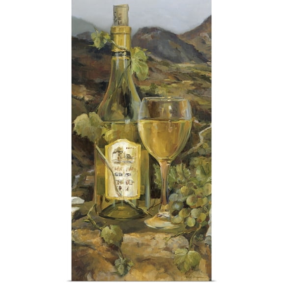 Great BIG Canvas | Rolled Marilyn Hageman Poster Print entitled Tuscan Valley White