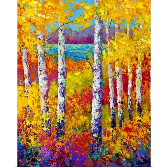 Great BIG Canvas | Rolled Marion Rose Poster Print entitled Autumn Patchwork