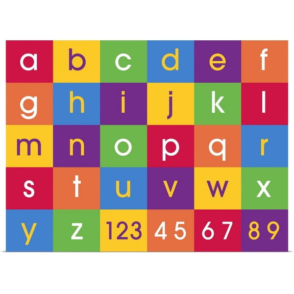 Great BIG Canvas | Rolled Michael Tompsett Poster Print entitled Alphabet Colors
