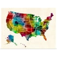 thumbnail image 1 of Great BIG Canvas | Rolled Michael Tompsett Poster Print entitled United States Watercolor Map, 1 of 4