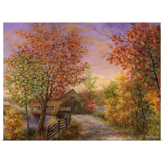 Great BIG Canvas | Rolled Nicky Boehme Poster Print entitled Autumn's Color Of Fashion