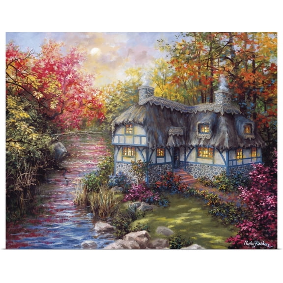 Great BIG Canvas | Rolled Nicky Boehme Poster Print entitled There's No Place Like Home