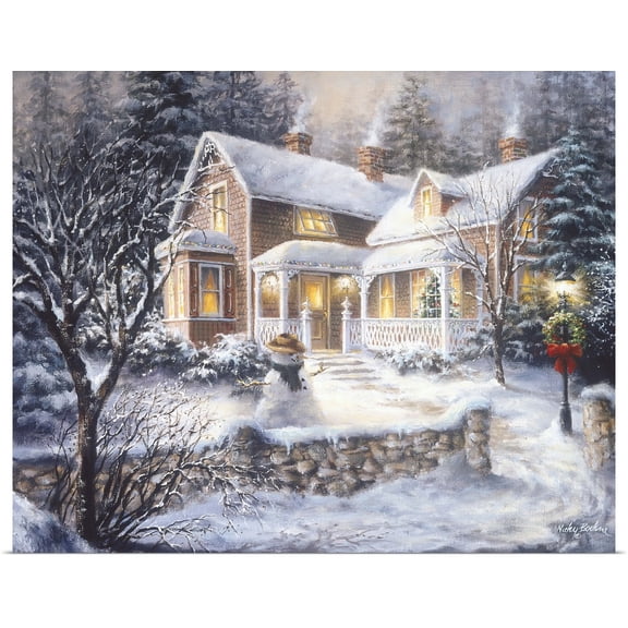 Great BIG Canvas | Rolled Nicky Boehme Poster Print entitled Winter's Welcome