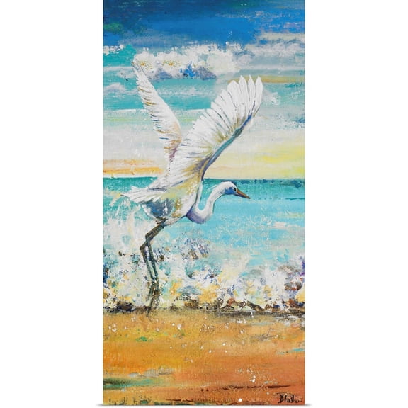 Great BIG Canvas | Rolled Patricia Pinto Poster Print entitled Great Egret I