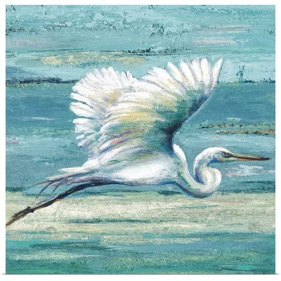 Great BIG Canvas | Rolled Patricia Pinto Poster Print entitled Great Egret I