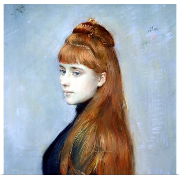 Great BIG Canvas | Rolled Paul Cesar (1859-1927) Helleu Poster Print entitled Portrait of Mademoiselle Alice Guerin