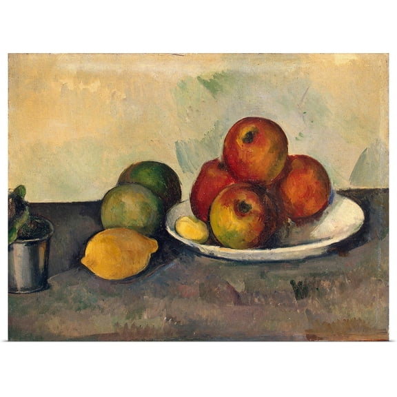 Great BIG Canvas | Rolled Paul Cezanne Poster Print entitled Still life with Apples, c.1890