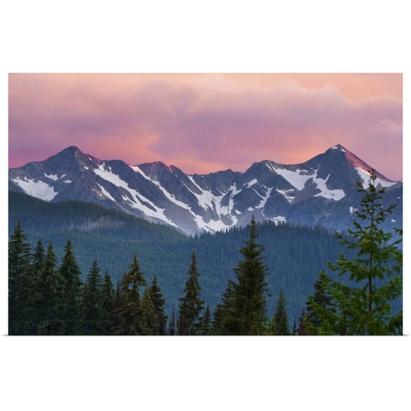 Great BIG Canvas | Rolled Paul Colangelo Poster Print entitled Cascade Mountain Range, Manning Provincial Park, British Columbia