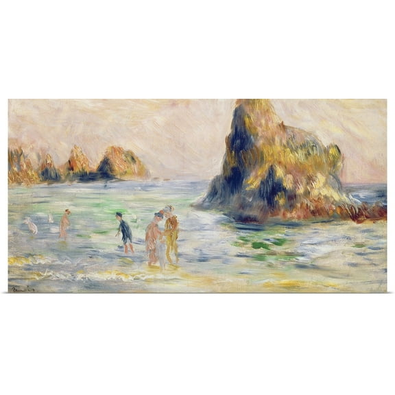 Great BIG Canvas | Rolled Pierre Auguste (1841-1919) Renoir Poster Print entitled Moulin Huet Bay, Guernsey, c.1883