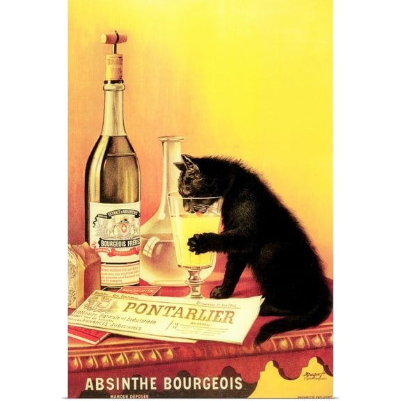 Great BIG Canvas | Rolled Poster Print entitled Absinthe Bourgeois