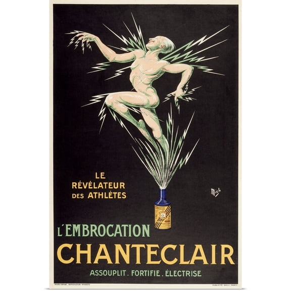 Great BIG Canvas | Rolled Poster Print entitled L'Embrocation Chanteclair