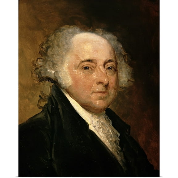 Great BIG Canvas | Rolled Poster Print entitled Portrait of John Adams