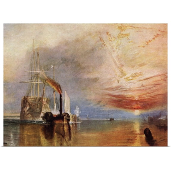 Great BIG Canvas | Rolled Poster Print entitled The Fighting Temeraire By J.M.W. Turner, From The World's Greatest Paintings