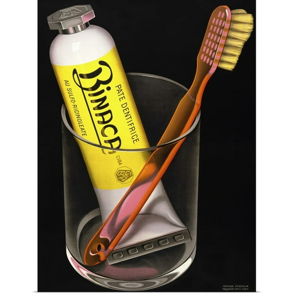 Great BIG Canvas | Rolled Print Collection Poster Print entitled Binaca Toothpaste