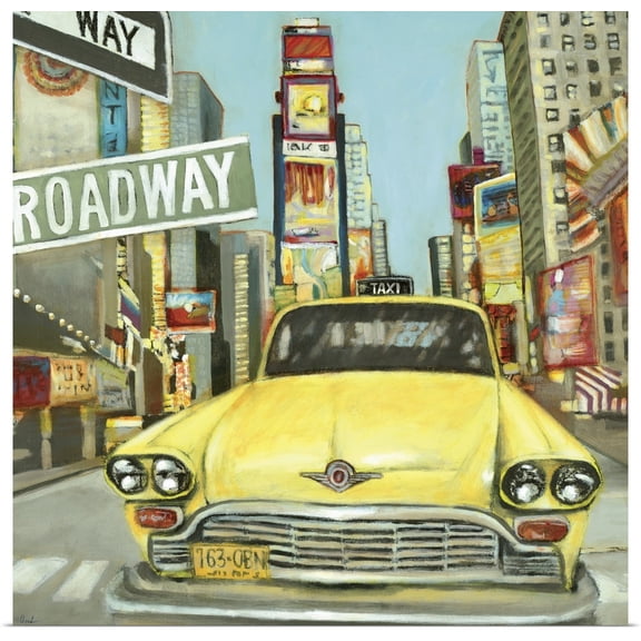Great BIG Canvas | Rolled Randy Hibberd Poster Print entitled New York