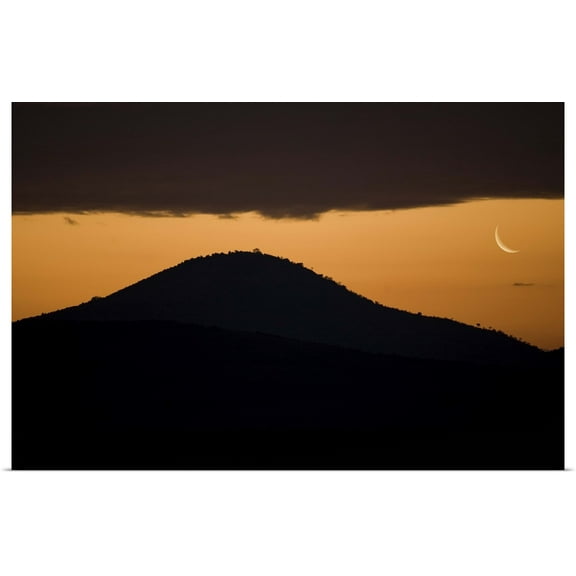 Great BIG Canvas | Rolled Scott Stulberg Poster Print entitled African Moonrise