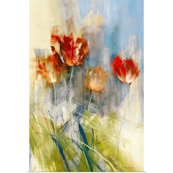 Great BIG Canvas | Rolled Simon Addyman Poster Print entitled Tulips