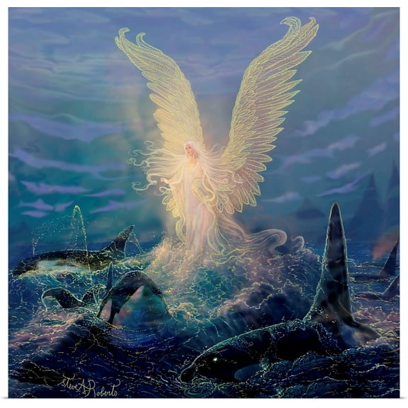 Great BIG Canvas | Rolled Steve A. Roberts Poster Print entitled Angel Of The Sea