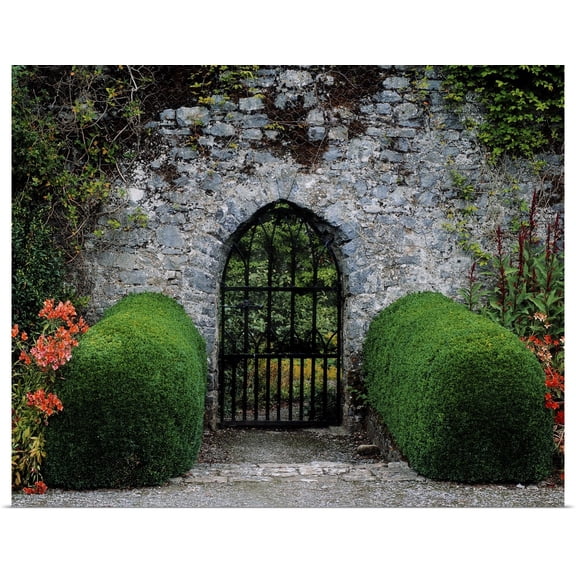 Great BIG Canvas | Rolled The Irish Image Collection Poster Print entitled Gothic Entrance Gate, Walled Garden, Ardsallagh, Co Tipperary, Ireland