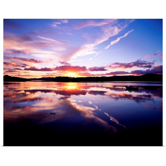 Great BIG Canvas | Rolled The Irish Image Collection Poster Print entitled Sunset, Dinish Island Kenmare Bay, Kenmare, Co Kerry