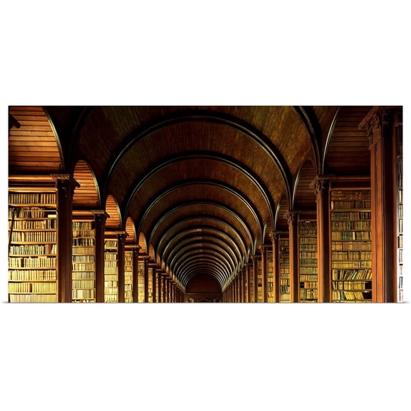 Great BIG Canvas | Rolled The Irish Image Collection Poster Print entitled Thomas Burgh Library, Trinity College, Dublin, Ireland