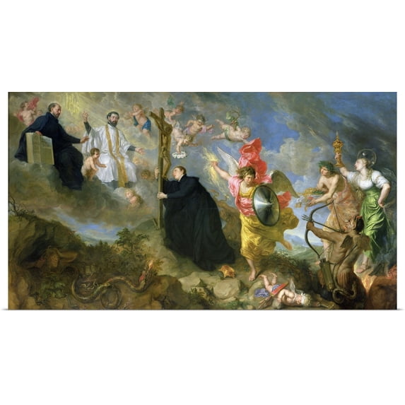 Great BIG Canvas | Rolled Theodor (1620-1678) Boeyermans Poster Print entitled The Vows of Saint Aloysius of Gonzaga
