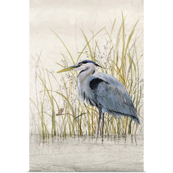 Great BIG Canvas | Rolled Tim O'Toole Poster Print entitled Heron Sanctuary II