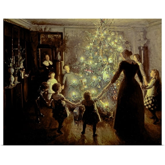 Great BIG Canvas | Rolled Viggo Johansen Poster Print entitled Silent Night, 1891