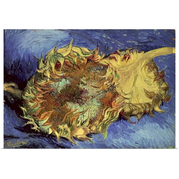 Great BIG Canvas | Rolled Vincent (1853-1890) van Gogh Poster Print entitled Sunflowers, 1887