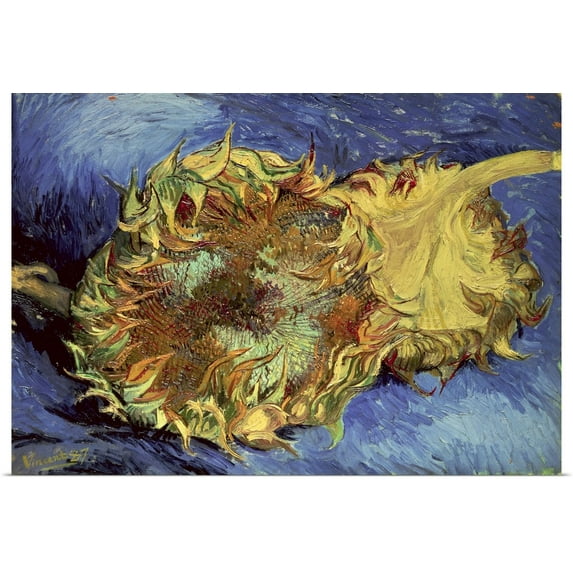 Great BIG Canvas | Rolled Vincent (1853-1890) van Gogh Poster Print entitled Sunflowers, 1887