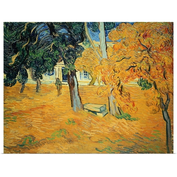 Great BIG Canvas | Rolled Vincent (1853-1890) van Gogh Poster Print entitled The Park at St. Paul's Hospital, St. Remy, 1889