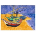 thumbnail image 1 of Great BIG Canvas | Rolled Vincent Van Gogh Poster Print entitled Fishing Boats on the Beach at Saintes Maries de la Mer, 1 of 4